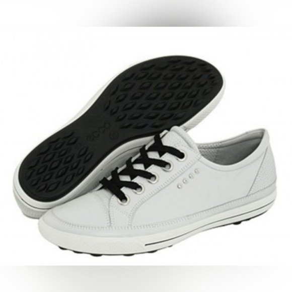 Ecco Shoes - NIB Ecco White Leather Women's Golf Street Low Cut Lace Shoes Size 42 OR 11/11.5